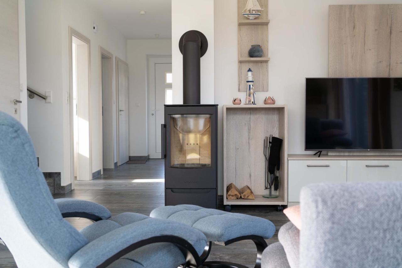 Ferienhaus Seeblick am Harkebrügger See mit Sauna und Kamin Barssel  Exterior foto